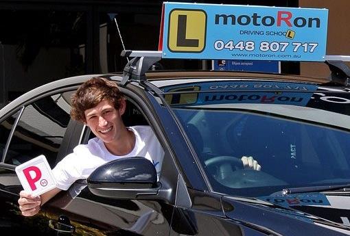 A person enjoying our automatic car driving lessons in the Newcastle area